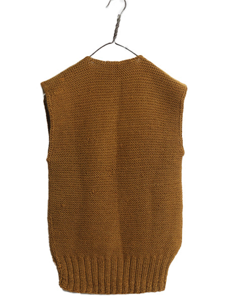 40s ★ アメリカン レッドクロス ウール ハンド ニット ベスト メンズ XS レディース S 程/ ヴィンテージ ミリタリー セーター 赤十字 大戦