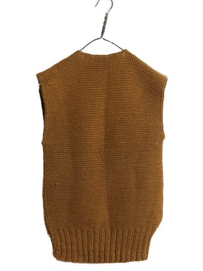 40s ★ アメリカン レッドクロス ウール ハンド ニット ベスト メンズ XS レディース S 程/ ヴィンテージ ミリタリー セーター 赤十字 大戦