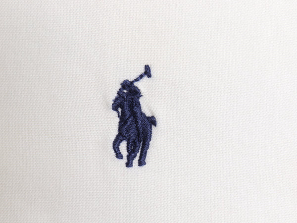 ラルフローレン総柄 刺繍 入り 長袖 ボタンダウン シャツ メンズ M オックスフォード コットン ヴィンテージ メモリアル タイプ 長袖シャツ