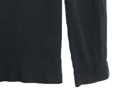 00s ラルフローレン フード付き トリム 長袖 Tシャツ レディース M / オールド ポロ ハーフジップ プルオーバー ストレッチ カットソー 黒