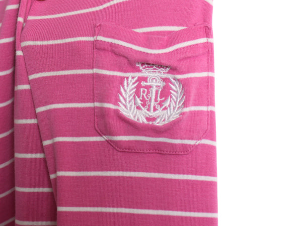 00s ローレン ラルフローレン ボートネック ボーダー 7分袖 Tシャツ レディース S 古着 カットソー コットン ストレッチ きれいめ トップス