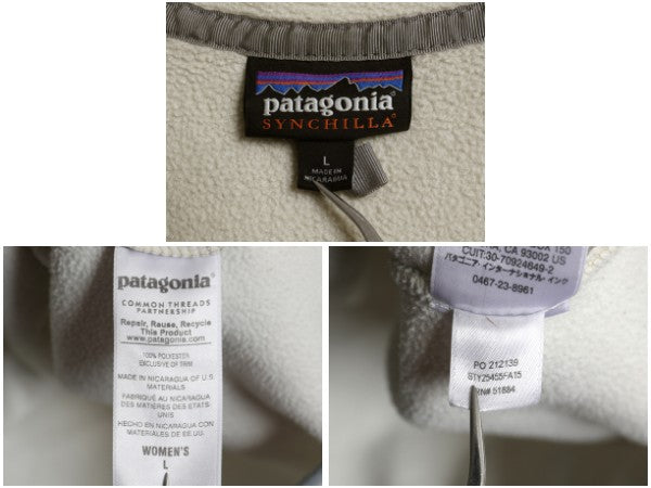 パタゴニア ライトウェイト シンチラ スナップT レディース L / 15年製 フリース プルオーバー ジャケット ブルゾン アウトドア ジャンパー