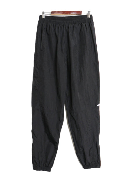 90s リーボック ナイロン パンツ メンズ L オールド ポケット付き イージーパンツ シャカシャカ ウォームアップ トレーニング ボトムス 黒