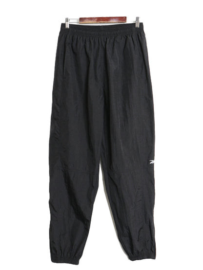 90s リーボック ナイロン パンツ メンズ L オールド ポケット付き イージーパンツ シャカシャカ ウォームアップ トレーニング ボトムス 黒