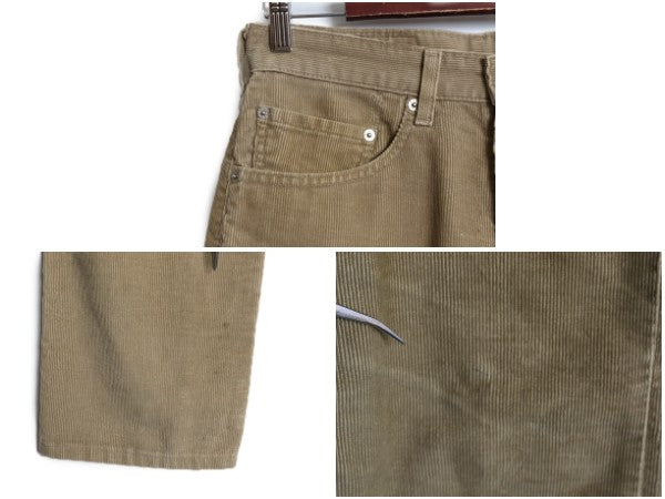 00s リーバイス 505 細畝 コーデュロイ パンツ メンズ 31 30 / オールド スリム テーパード コーズ ボトムス スラックス シンプル ベージュ