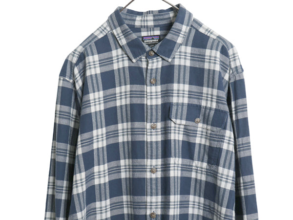パタゴニア ロングスリーブ フィヨルド フランネル シャツ メンズ XL / 24年製 チェック アウトドア 長袖シャツ ネルシャツ 大きいサイズ