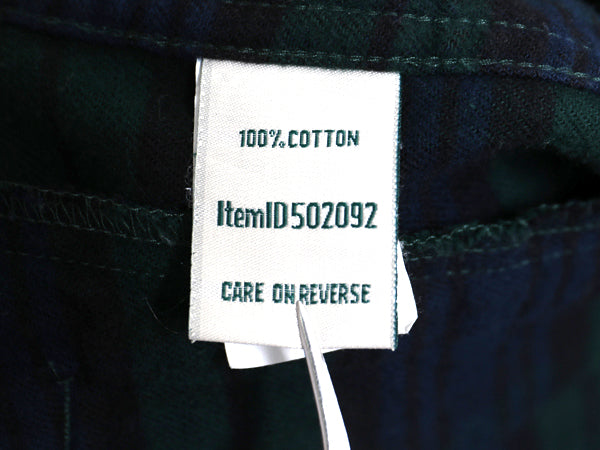 エルエルビーン フルジップ フランネル シャツ パーカー レディース M 古着 ブラックウォッチ チェック ジャケット 長袖シャツ ネルシャツ