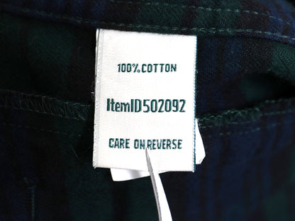 エルエルビーン フルジップ フランネル シャツ パーカー レディース M 古着 ブラックウォッチ チェック ジャケット 長袖シャツ ネルシャツ