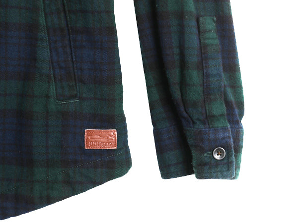エルエルビーン フルジップ フランネル シャツ パーカー レディース M 古着 ブラックウォッチ チェック ジャケット 長袖シャツ ネルシャツ