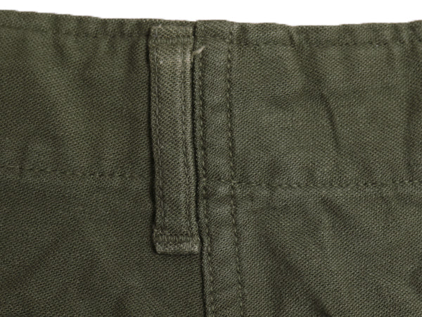 70s ★ 米軍実物 US ARMY コットン サテン ベイカー パンツ 実寸 32 28 程/ 76年製 ヴィンテージ ファティーグ ユーティリティ OG107 軍物