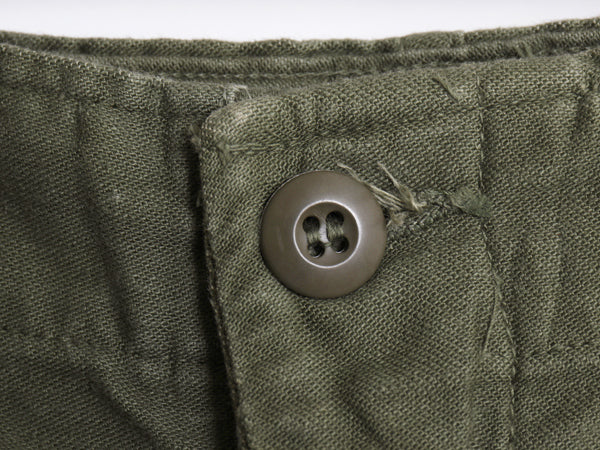 70s ★ 米軍実物 US ARMY コットン サテン ベイカー パンツ 実寸 32 28 程/ 76年製 ヴィンテージ ファティーグ ユーティリティ OG107 軍物
