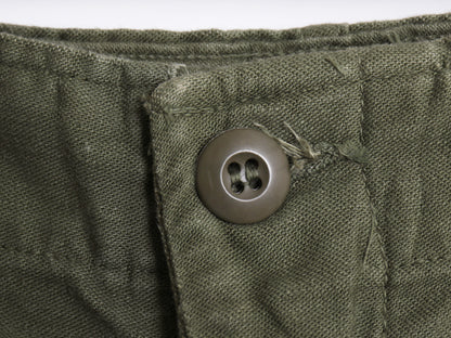 70s ★ 米軍実物 US ARMY コットン サテン ベイカー パンツ 実寸 32 28 程/ 76年製 ヴィンテージ ファティーグ ユーティリティ OG107 軍物