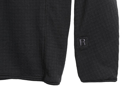  パタゴニア R1 プルオーバー メンズ L 古着 19年製 アウトドア レギュレーター ストレッチ 裏 フリース ハーフジップ ロンT ハイネック 黒