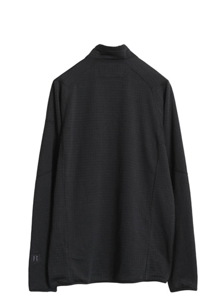  パタゴニア R1 プルオーバー メンズ L 古着 19年製 アウトドア レギュレーター ストレッチ 裏 フリース ハーフジップ ロンT ハイネック 黒