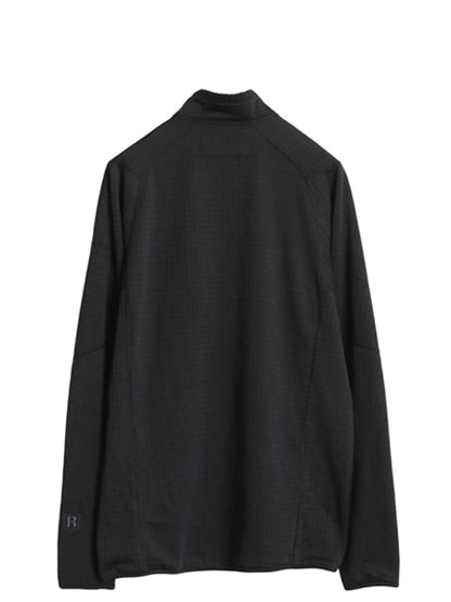  パタゴニア R1 プルオーバー メンズ L 古着 19年製 アウトドア レギュレーター ストレッチ 裏 フリース ハーフジップ ロンT ハイネック 黒