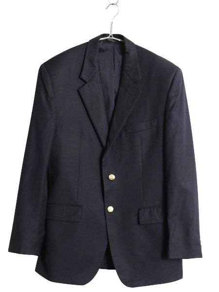 ローレン ラルフローレン テーラード ジャケット メンズ M 程/ ポロ スーツ 紺ブレ ブレザー サマー ウール 金ボタン きれいめ トラッド 紺