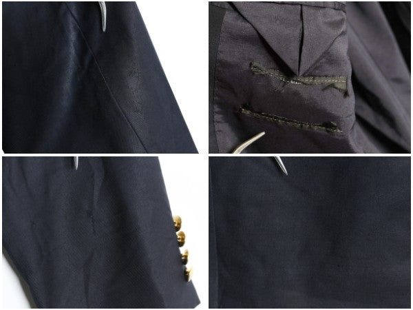 ローレン ラルフローレン テーラード ジャケット メンズ M 程/ ポロ スーツ 紺ブレ ブレザー サマー ウール 金ボタン きれいめ トラッド 紺