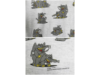 90s USA製 ゾウ 四十八手 両面 プリント 半袖 Tシャツ メンズ L / オールド イラスト アート アニマル エロ キャラクター シングルステッチ