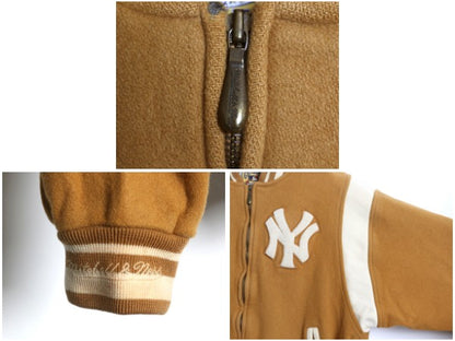 ミッチェルアンドネス ヤンキース ウール スタジャン メンズ 2XL / MLB オフィシャル アワード ジャケット 中綿 キルティング 大きいサイズ