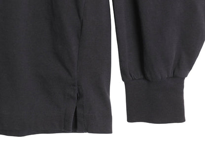 90s USA製 ランズエンド ポケット付き 無地 長袖 Tシャツ メンズ XL / オールド ロンT ロングスリーブ ポケT カットソー 大きいサイズ 黒