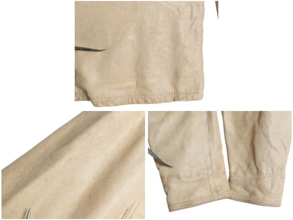 80s USA製 ポロカントリー 本革 レザー ジャケット レディース L メンズ M / ヴィンテージ 革ジャン ショールカラー カーコート ネイティブ