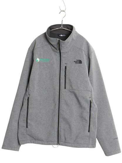 US企画 ノースフェイス APEX ソフトシェル ジャケット メンズ XL / アウトドア 裏 フリース 防風 ジャンパー フルジップ 大きいサイズ 企業