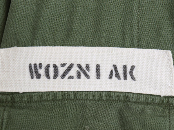 60's 米軍実物 US AIR FORCE コットン サテン ユーティリティ シャツ XL 程/ ヴィンテージ 1st 後期 筒袖 ミリタリー 軍物 アーミー OG107