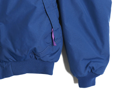 90s USA製 ★ パタゴニア シェルド シンチラ ジャケット レディース M メンズ S / 91年製 古着 オールド ナイロン 裏 フリース ブルゾン 青