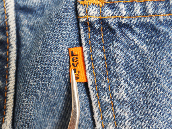 90s USA製 リーバイス 509 デニム パンツ メンズ 34 29 / オールド ジーパン ジーンズ ストレート スリム ヒゲ アタリ ダメージ ボトムス