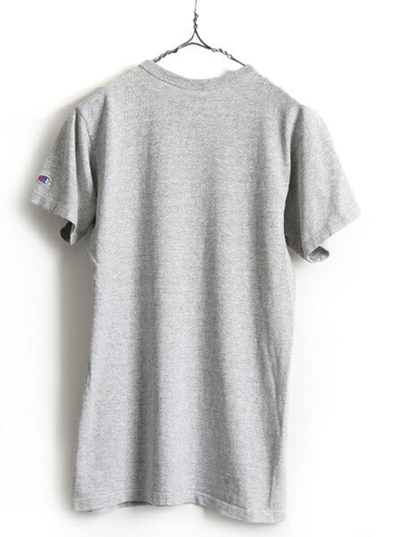 80s USA製 ビンテージ ■ チャンピオン 88 12 半袖 Tシャツ ( メンズ M ) 古着 80年代 Champion 霜降り 杢 灰 杢灰 トリコ ワンポイント