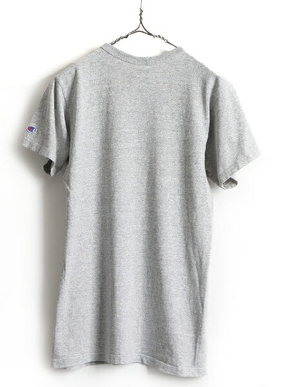80s USA製 ビンテージ ■ チャンピオン 88 12 半袖 Tシャツ ( メンズ M ) 古着 80年代 Champion 霜降り 杢 灰 杢灰 トリコ ワンポイント