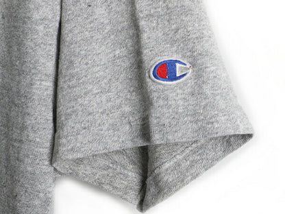 80s USA製 ビンテージ ■ チャンピオン 88 12 半袖 Tシャツ ( メンズ M ) 古着 80年代 Champion 霜降り 杢 灰 杢灰 トリコ ワンポイント