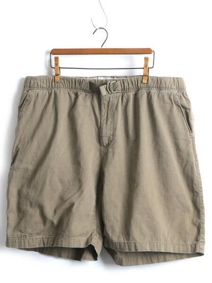 90s 大きいサイズ XL ■ コロンビア ベルト付き コットン ショートパンツ ( メンズ ) 古着 Columbia ショーツ 短パン ハーフパンツ カーキ