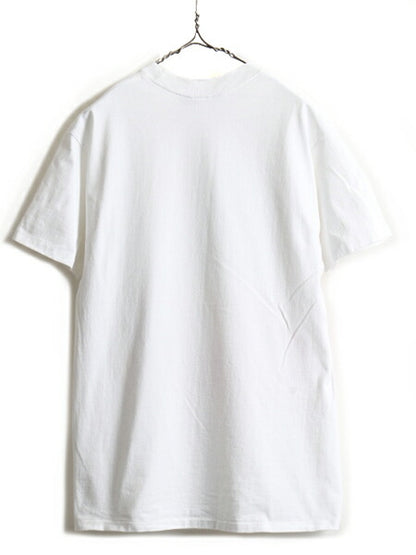 90s USA製 ■ ディズニー オフィシャル グーフィー 大判 プリント 半袖 Tシャツ ( メンズ レディース M 程) 古着 90年代 キャラクター 白