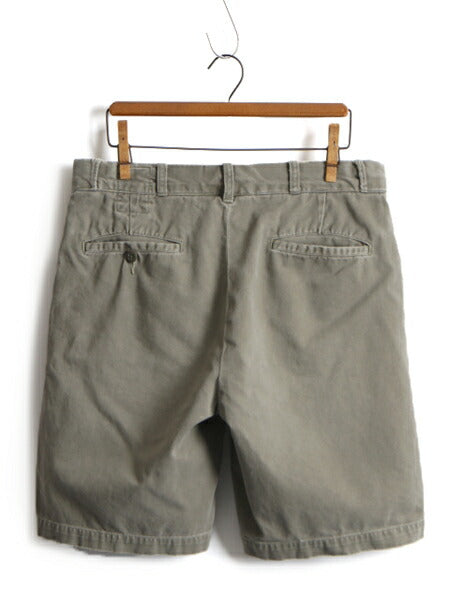 ビンテージ加工 ■ POLO ポロ ラルフローレン コットン チノ ショートパンツ ( メンズ 30 ) 古着 ショーツ US ARMY タイプ ノータック 漢字