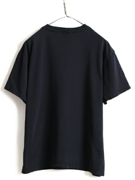 90s 人気 黒 ■ NFL ピッツバーグ スティーラーズ プリント 半袖 Tシャツ ( メンズ L 程) 古着 90年代 オールド アメフト フットボール