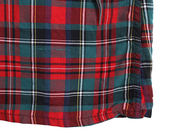 60s ビンテージ ■ CRESCENT ポケット付き チェック レーヨン ガウン メンズ L 古着 ヴィンテージ ローブ コート ロング丈 ルームウェア