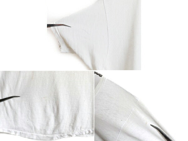 70s USA製 ■ 企業物 ウイング ロゴ プリント 半袖 Tシャツ ( L 小さめ メンズ M 程) 古着 70年代 シングルステッチ ロゴT 当時物 企業 白