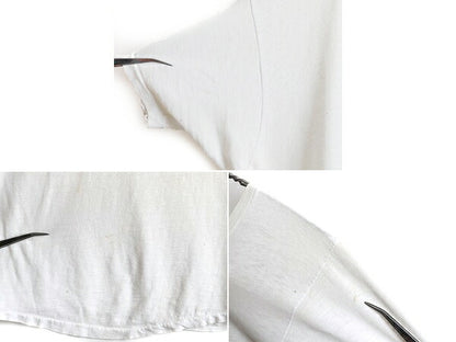 70s USA製 ■ 企業物 ウイング ロゴ プリント 半袖 Tシャツ ( L 小さめ メンズ M 程) 古着 70年代 シングルステッチ ロゴT 当時物 企業 白