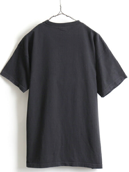 USA製 大きいサイズ XL ■ 企業物 ロゴ 大判 オーバー プリント 半袖 Tシャツ ( メンズ ) 古着 プリントTシャツ 企業 ヘビーウェイト UWUA