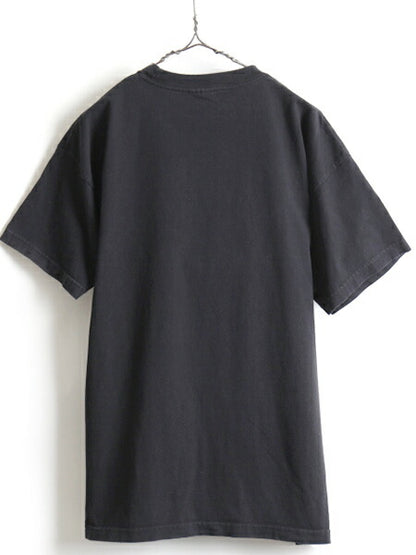 USA製 大きいサイズ XL ■ 企業物 ロゴ 大判 オーバー プリント 半袖 Tシャツ ( メンズ ) 古着 プリントTシャツ 企業 ヘビーウェイト UWUA