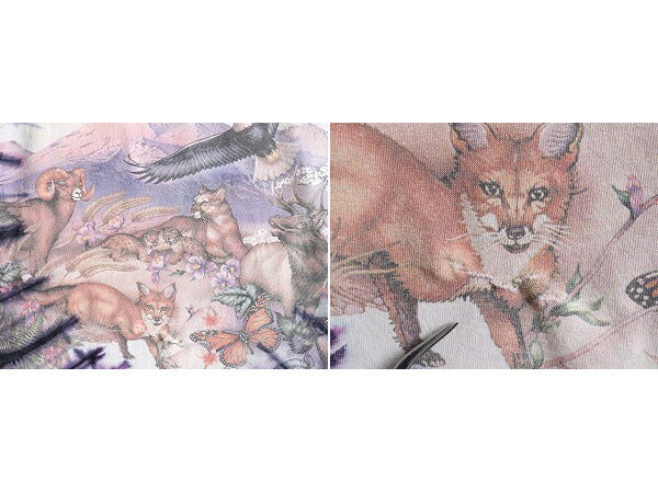 90s USA製 大きいサイズ XL ■ 両面 アニマル プリント タイダイ 半袖 Tシャツ ( メンズ ) 古着 90年代 オールド アート プリントTシャツ