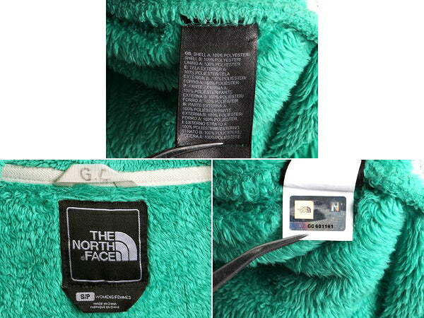 希少サイズ S ■ ノースフェイス 毛長 フリース ナイロン 切替 フード パーカー ジャケット ( レディース )古着 The North face OSO HOODIE