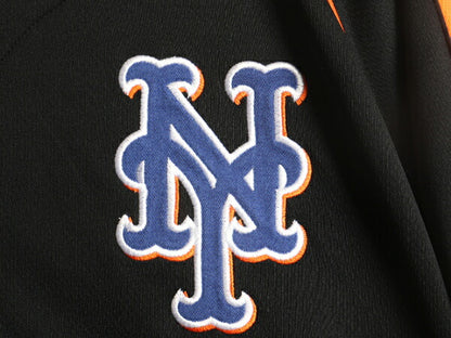 キッズ XL メンズ S 程■ ナイキ MLB オフィシャル ニューヨーク メッツ 半袖 ベースボール シャツ 古着 NIKE ゲームシャツ スウォッシュ