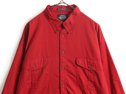 90s 大きいサイズ XL ■ DOCKERS リーバイス 長袖 ボタンダウン シャツ ( メンズ ) 古着 90年代 オールド ドッカーズ LEVIS ポケット付き