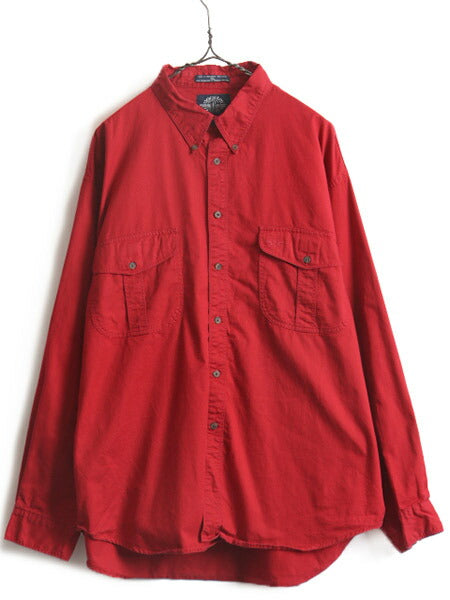 90s 大きいサイズ XL ■ DOCKERS リーバイス 長袖 ボタンダウン シャツ ( メンズ ) 古着 90年代 オールド ドッカーズ LEVIS ポケット付き