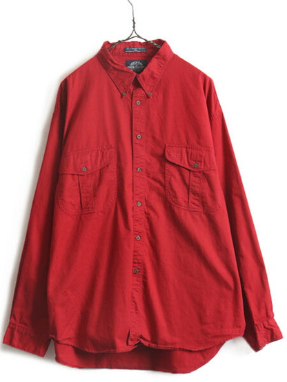 90s 大きいサイズ XL ■ DOCKERS リーバイス 長袖 ボタンダウン シャツ ( メンズ ) 古着 90年代 オールド ドッカーズ LEVIS ポケット付き