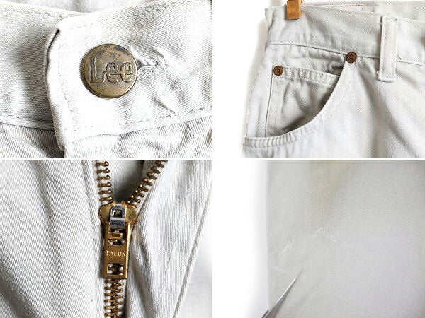 60s USA製 ■ Lee リー Lady ウエスターナー コットン ツイル パンツ ( レディース 26 29 程) 古着 60年代 WESTERNER 生成り テーパード