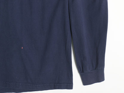 パタゴニア 両面 プリント 長袖 Tシャツ メンズ L / アウトドア ロンT P6 バックプリント ボックスロゴ カットソー トップス シンプル 紺