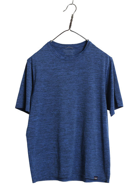 パタゴニア キャプリーン 半袖 Tシャツ メンズ S / 古着 アウトドア ストレッチ アンダーシャツ カットソー インナー スムース 素材 ブルー